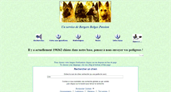 Desktop Screenshot of pedigrees.bergerbelge.org